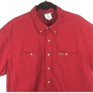 CARHARTT Short Sleeve Button Down Front Work Shirt